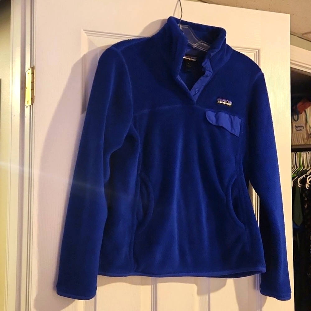 Women's Patagonia long sleeve snap fleece pullover